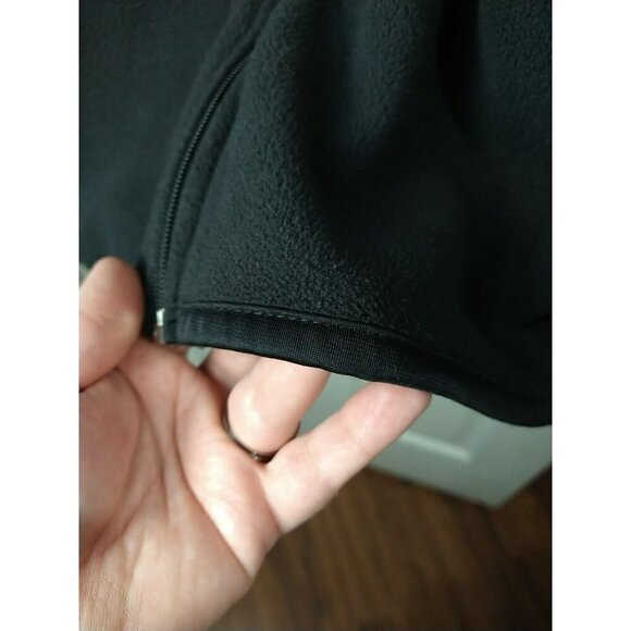 Athletic Red Black Full Zip Long Sleeve Fleece Jacket. Size S - Picture 8 of 13